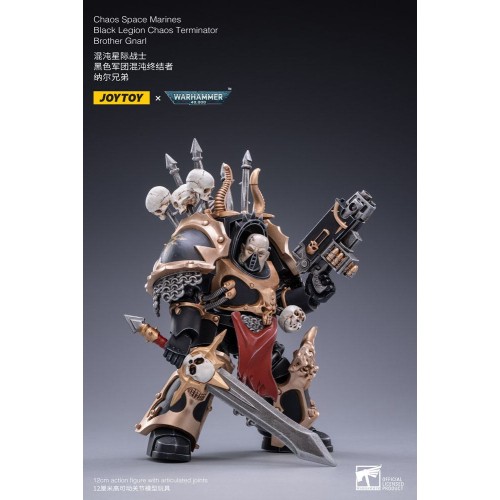 Warhammer 40k Action Figure 1/18 Black Legion Brother Gnarl 17 cm