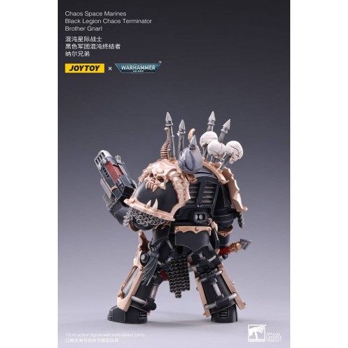 Warhammer 40k Action Figure 1/18 Black Legion Brother Gnarl 17 cm