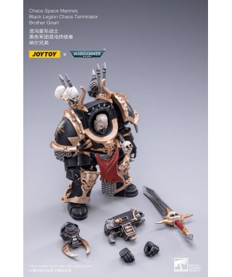 Warhammer 40k Action Figure 1/18 Black Legion Brother Gnarl 17 cm
