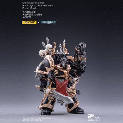 Warhammer 40k Action Figure 1/18 Black Legion Brother Gnarl 17 cm