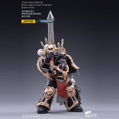 Warhammer 40k Action Figure 1/18 Black Legion Brother Gnarl 17 cm
