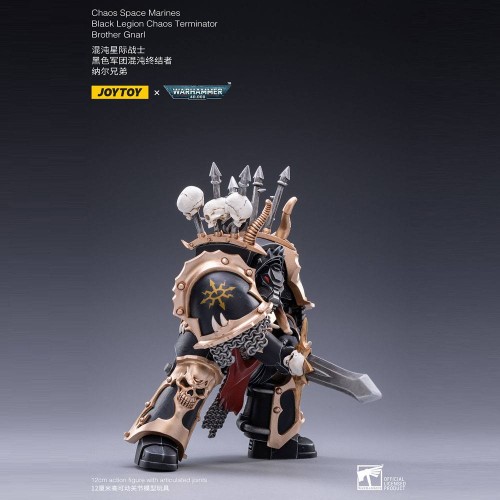 Warhammer 40k Action Figure 1/18 Black Legion Brother Gnarl 17 cm