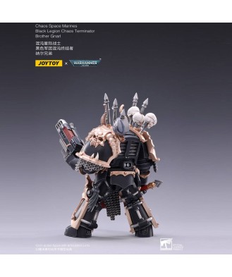 Warhammer 40k Action Figure 1/18 Black Legion Brother Gnarl 17 cm