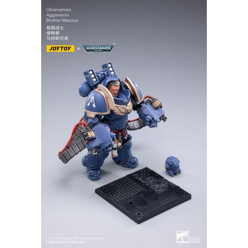 Warhammer 40k Action Figure 3-Pack 1/18 Ultramarines Aggressors 12 cm