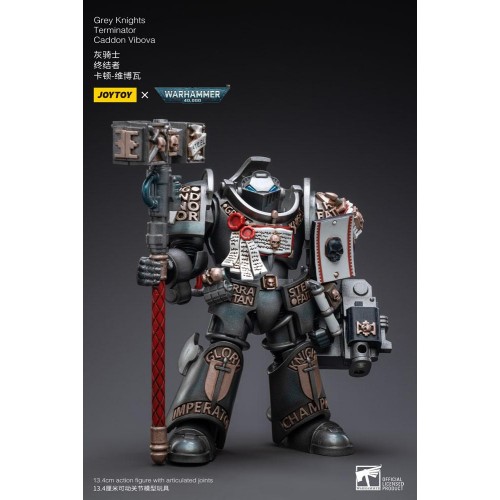 Warhammer 40k Action Figure 1/18 Grey Knights Terminator Caddon Vibova 13 cm