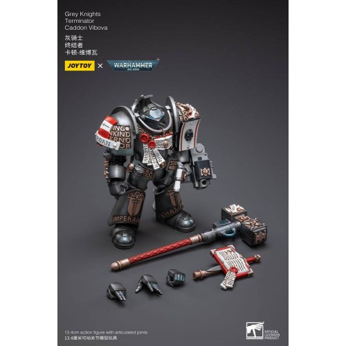 Warhammer 40k Action Figure 1/18 Grey Knights Terminator Caddon Vibova 13 cm