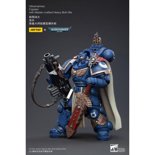 Warhammer 40k Action Figure 1/18 Ultramarines Captain with Master-Crafted Heavy Bolt Rifle 12 cm