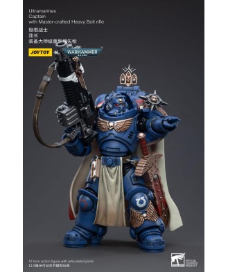 Warhammer 40k Action Figure 1/18 Ultramarines Captain with Master-Crafted Heavy Bolt Rifle 12 cm