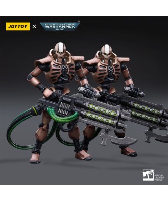Warhammer 40k Action Figure 2-Pack 1/18 Necrons Szarekhan Dynasty Immortal with Gauss Blaster 11 cm