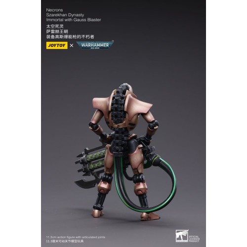 Warhammer 40k Action Figure 2-Pack 1/18 Necrons Szarekhan Dynasty Immortal with Gauss Blaster 11 cm