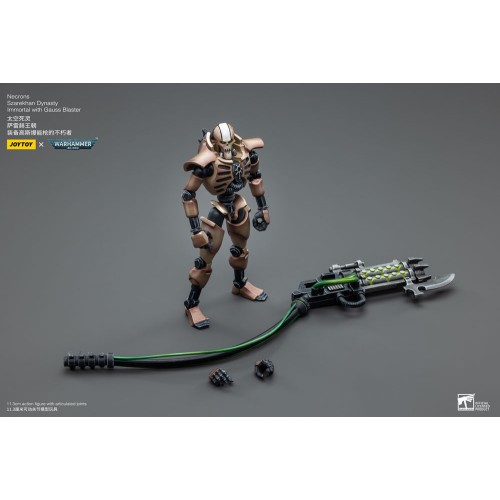 Warhammer 40k Action Figure 2-Pack 1/18 Necrons Szarekhan Dynasty Immortal with Gauss Blaster 11 cm