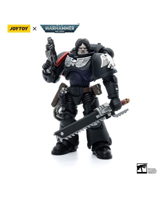 Warhammer 40k Action Figure 1/18 Raven Guard Intercessors Brother Colvane 12 cm