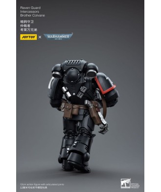 Warhammer 40k Action Figure 1/18 Raven Guard Intercessors Brother Colvane 12 cm