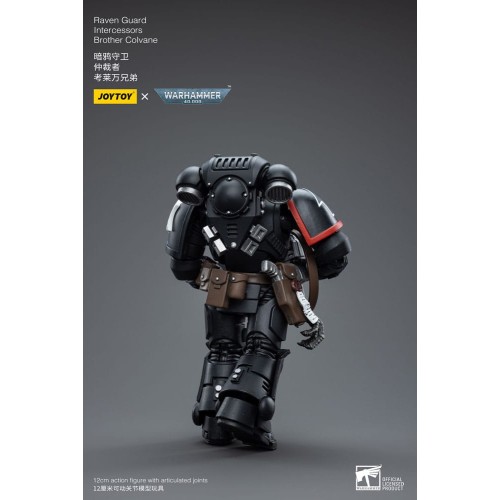 Warhammer 40k Action Figure 1/18 Raven Guard Intercessors Brother Colvane 12 cm