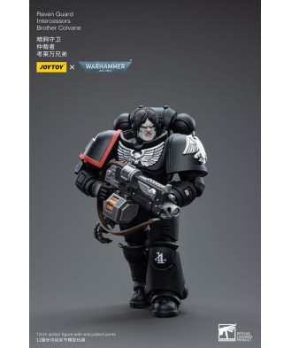 Warhammer 40k Action Figure 1/18 Raven Guard Intercessors Brother Colvane 12 cm