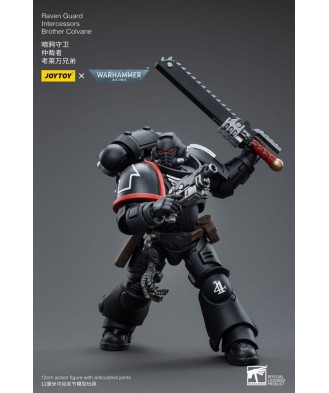Warhammer 40k Action Figure 1/18 Raven Guard Intercessors Brother Colvane 12 cm
