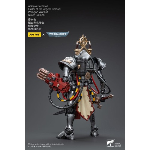 Warhammer 40k Action Figure 1/18 Adepta Sororitas Order of the Argent Shroud Paragon Warsuit Sister Collaen 21 cm