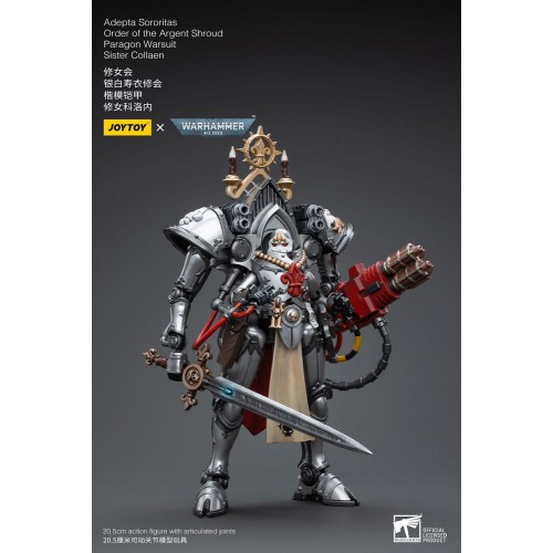 Warhammer 40k Action Figure 1/18 Adepta Sororitas Order of the Argent Shroud Paragon Warsuit Sister Collaen 21 cm