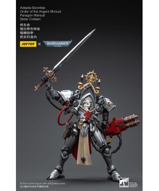 Warhammer 40k Action Figure 1/18 Adepta Sororitas Order of the Argent Shroud Paragon Warsuit Sister Collaen 21 cm