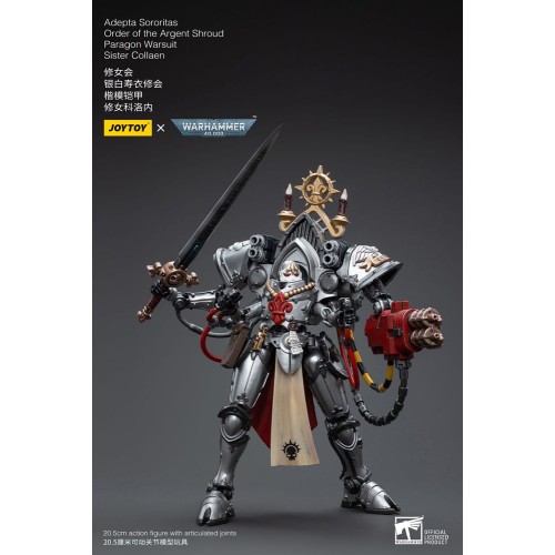 Warhammer 40k Action Figure 1/18 Adepta Sororitas Order of the Argent Shroud Paragon Warsuit Sister Collaen 21 cm