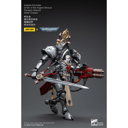 Warhammer 40k Action Figure 1/18 Adepta Sororitas Order of the Argent Shroud Paragon Warsuit Sister Collaen 21 cm