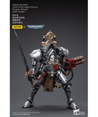 Warhammer 40k Action Figure 1/18 Adepta Sororitas Order of the Argent Shroud Paragon Warsuit Sister Collaen 21 cm