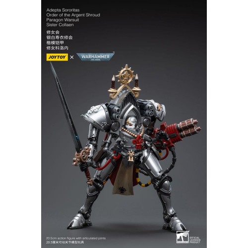 Warhammer 40k Action Figure 1/18 Adepta Sororitas Order of the Argent Shroud Paragon Warsuit Sister Collaen 21 cm