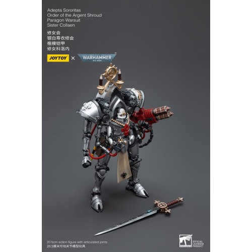 Warhammer 40k Action Figure 1/18 Adepta Sororitas Order of the Argent Shroud Paragon Warsuit Sister Collaen 21 cm
