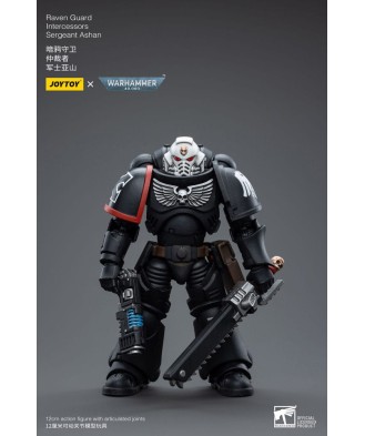 Warhammer 40k Action Figure 1/18 Raven Guard Intercessors Sergeant Ashan 12 cm