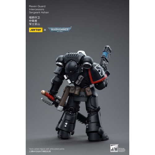 Warhammer 40k Action Figure 1/18 Raven Guard Intercessors Sergeant Ashan 12 cm