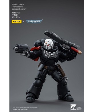 Warhammer 40k Action Figure 1/18 Raven Guard Intercessors Sergeant Ashan 12 cm