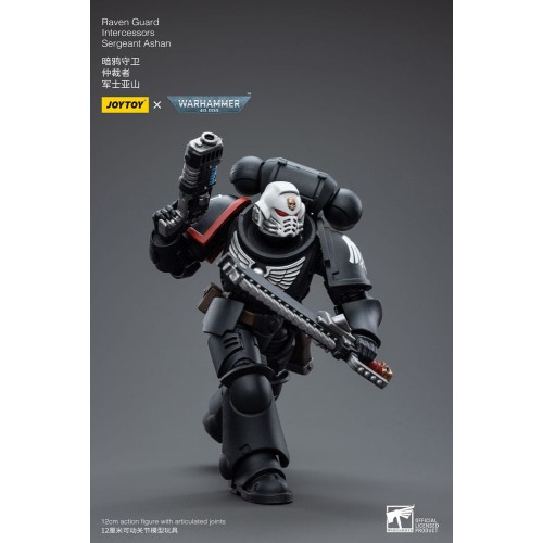 Warhammer 40k Action Figure 1/18 Raven Guard Intercessors Sergeant Ashan 12 cm