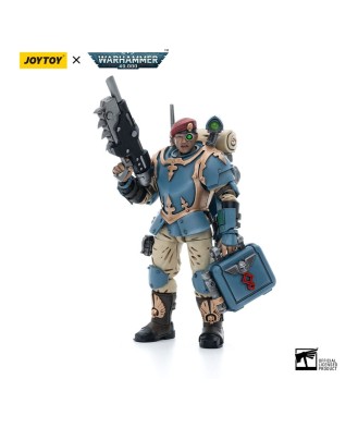 Warhammer 40k Action Figure 1/18 Astra Militarum Tempestus Scions Command Squad 55th Kappic Eagles Medic 12 cm
