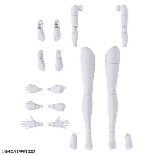30MS Option Body Parts Arm & Leg Parts (White/Black)