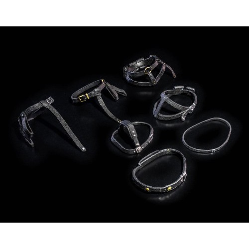 Mythic Legions: All Stars 6 Action Figure Accessorys Belts Pack (Black)