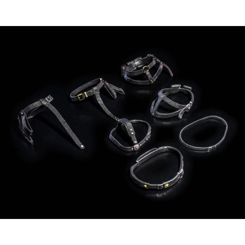 Mythic Legions: All Stars 6 Action Figure Accessorys Belts Pack (Black)