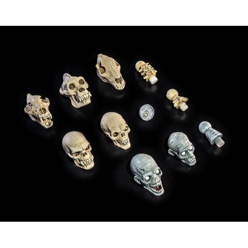 Mythic Legions: All Stars 6 Action Figure Accessorys Undead Heads Pack