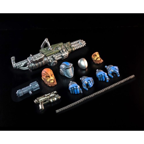 Cosmic Legions: OxKrewe Book One Thraxxon Actionfigur Vellok Speer (Deluxe)