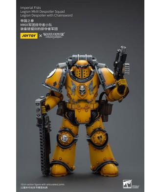 Warhammer The Horus Heresy Action Figure 1/18 Imperial Fists Legion MkIII Despoiler Squad Legion Despoiler with Chainsword 12 cm