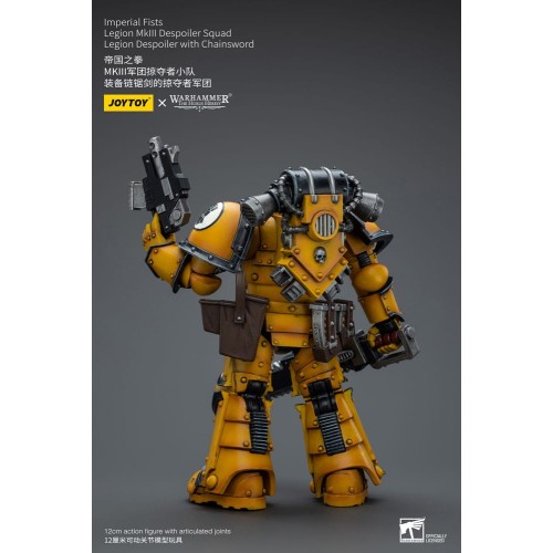 Warhammer The Horus Heresy Action Figure 1/18 Imperial Fists Legion MkIII Despoiler Squad Legion Despoiler with Chainsword 12 cm