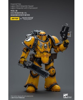 Warhammer The Horus Heresy Action Figure 1/18 Imperial Fists Legion MkIII Despoiler Squad Legion Despoiler with Chainsword 12 cm