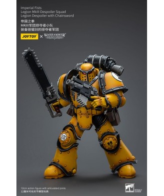 Warhammer The Horus Heresy Action Figure 1/18 Imperial Fists Legion MkIII Despoiler Squad Legion Despoiler with Chainsword 12 cm