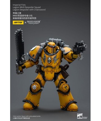 Warhammer The Horus Heresy Action Figure 1/18 Imperial Fists Legion MkIII Despoiler Squad Legion Despoiler with Chainsword 12 cm