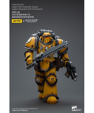 Warhammer The Horus Heresy Action Figure 1/18 Imperial Fists Legion MkIII Despoiler Squad Legion Despoiler with Chainsword 12 cm