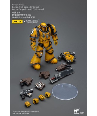 Warhammer The Horus Heresy Action Figure 1/18 Imperial Fists Legion MkIII Despoiler Squad Legion Despoiler with Chainsword 12 cm