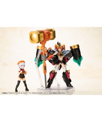 The King of Braves GaoGaiGar Cross Frame Girl Plastic Model Kit Goldymark & Stealth Gao II Set 12 cm