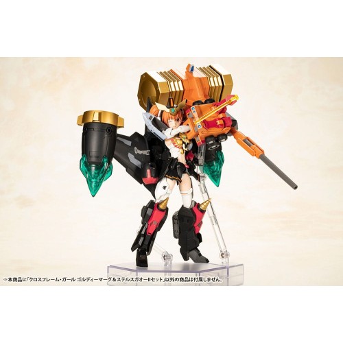 The King of Braves GaoGaiGar Cross Frame Girl Plastic Model Kit Goldymark & Stealth Gao II Set 12 cm