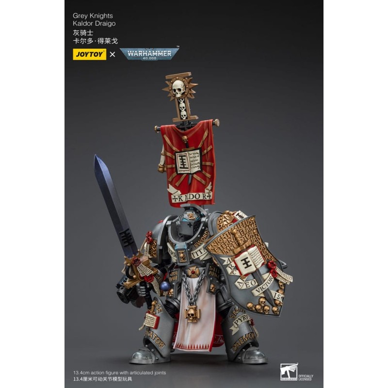 Warhammer 40k Action Figure 1/18 Grey Knights Kaldor Draigo 12 cm
