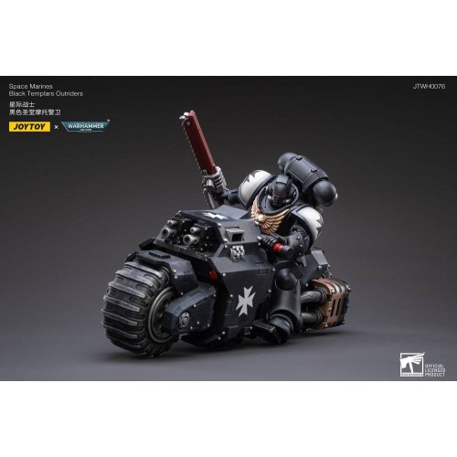 Warhammer 40k Vehicle 1/18 Black Templars Outrider Bike 22 cm