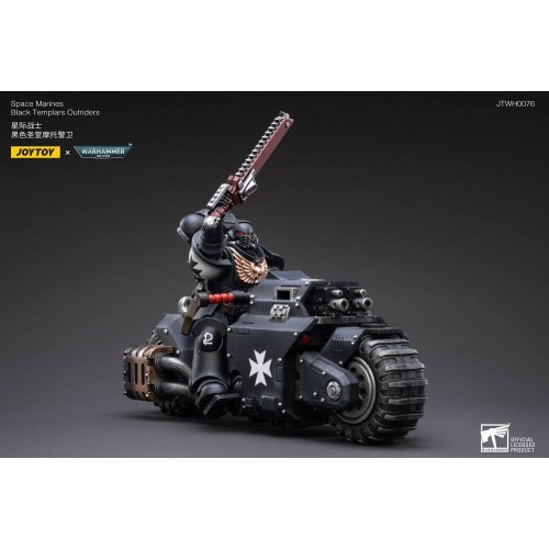 Warhammer 40k Vehicle 1/18 Black Templars Outrider Bike 22 cm